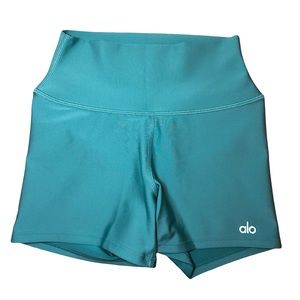 Alo Yoga Airlift High-Waist Shorts - Ocean Teal - Like New